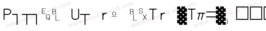 PiliEG Ultra GBTrueType字体转换